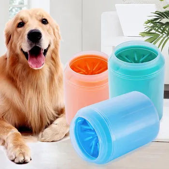 

Pet Dog Foot Cleaning Cup Soft Silicone Combs Portable Bucket Wash Tool Cat Pet Feet Cleaning Outdoor Paw Washing Combs