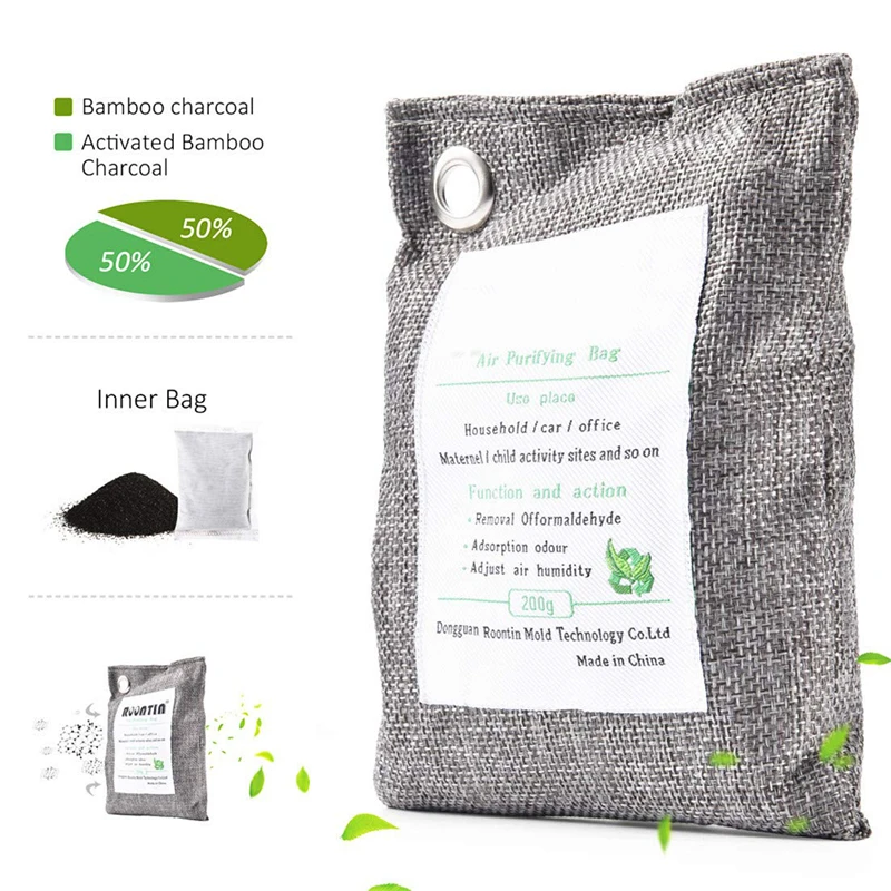 Car Deodorant Bamboo Charcoal Bag Bamboo Charcoal Air Purification Bag Car Activated Carbon Moisture-absorbing Deodorant