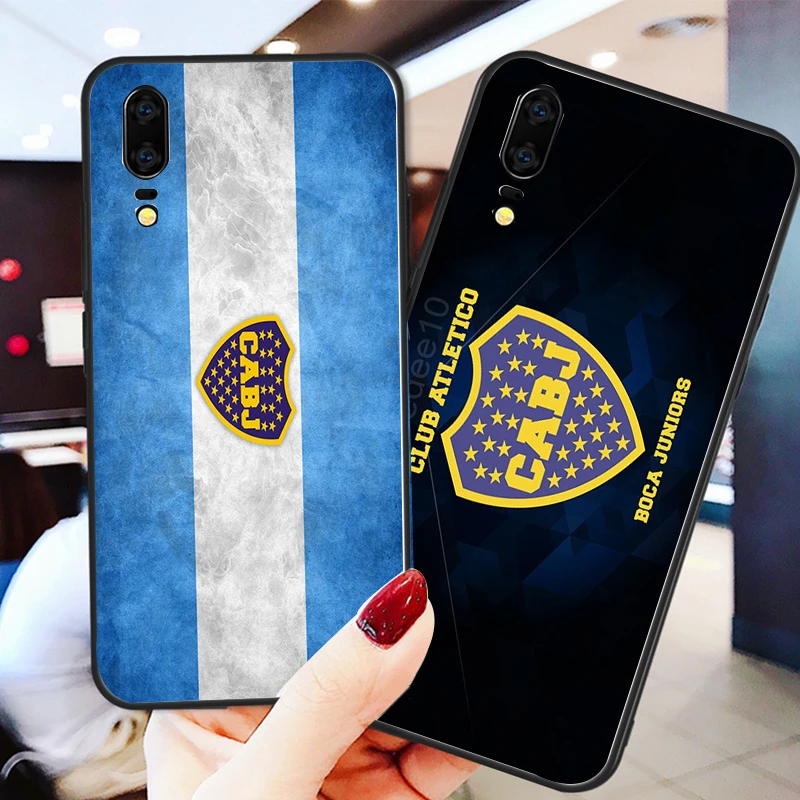 

Phone Case Salvio For Huawei P8 Case P9 P10 P20 P30 Black Soft TPU DIY Case For Boca Juniors FC Case Honor 9 V10 Y5 Y6 Y9 Y7 Y9