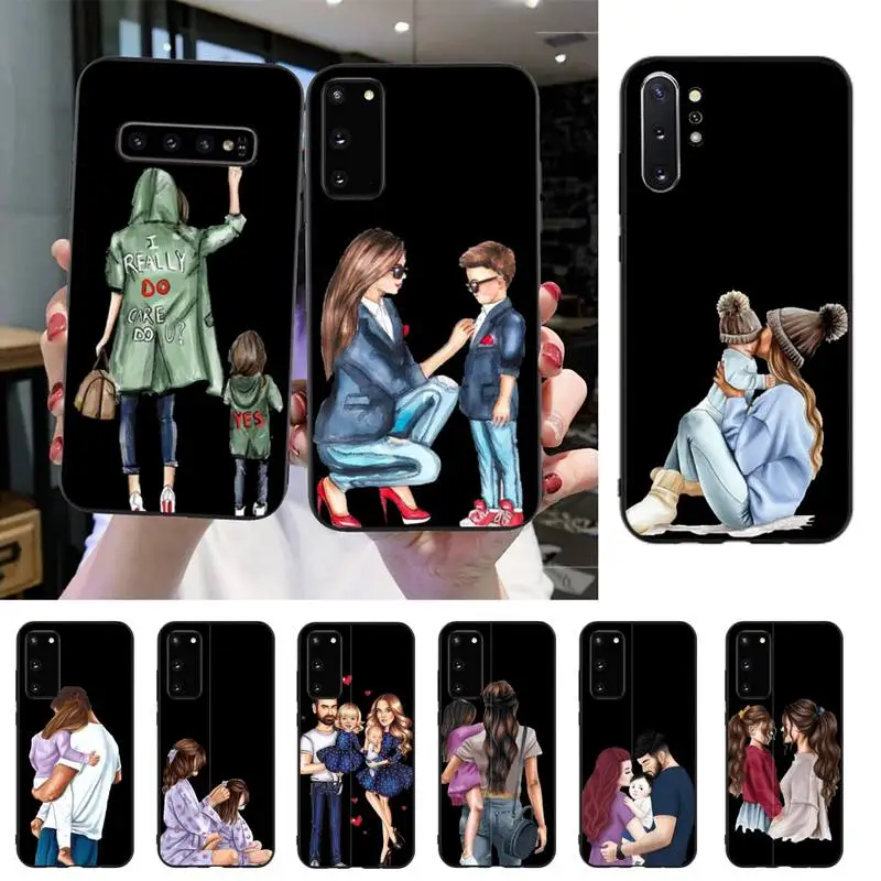 Babaite Baby Mom Girl Super Dad Luxury Phone Case For Samsung S20 S10 S8 S9 Plus S7 S6 S5 Note10 Note9 S10lite | Мобильные телефоны