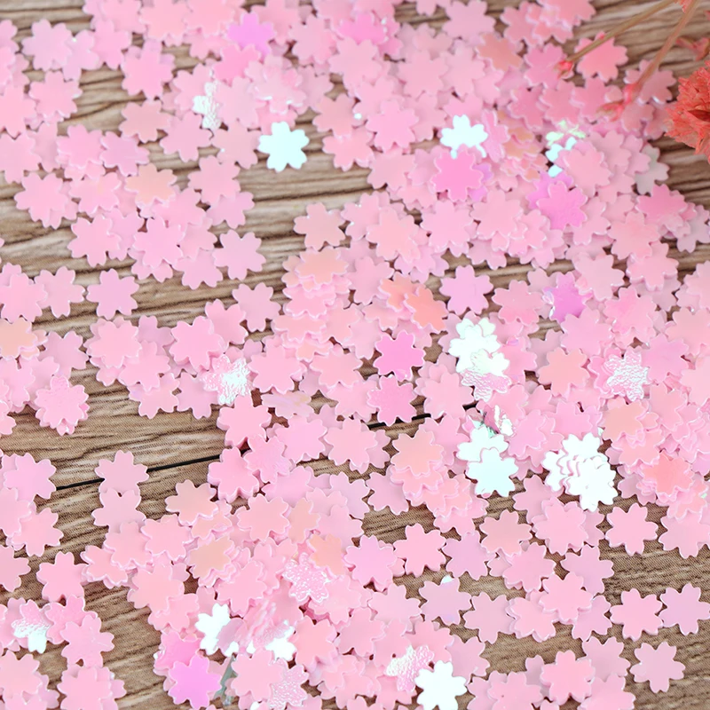 Ультратонкие кусочки цветущей вишни наполнитель Переливающаяся Сакура вишня цветок блеск полимерные аксессуары дизайн ногтей Decoden слизи глина "сделай сам"