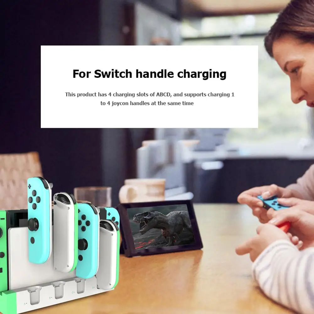 Dustproof Charger Charging Station Portable Small PG-9186 Carrying Decor for Switch Joy game Con Game Controller