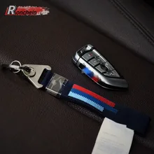 Модная кожа+ сплав автомобильный брелок держатель для ключей Bimmer подарок BMW пряжка-значок брелок кольцо для рюкзака для BMW M Tech M Sport