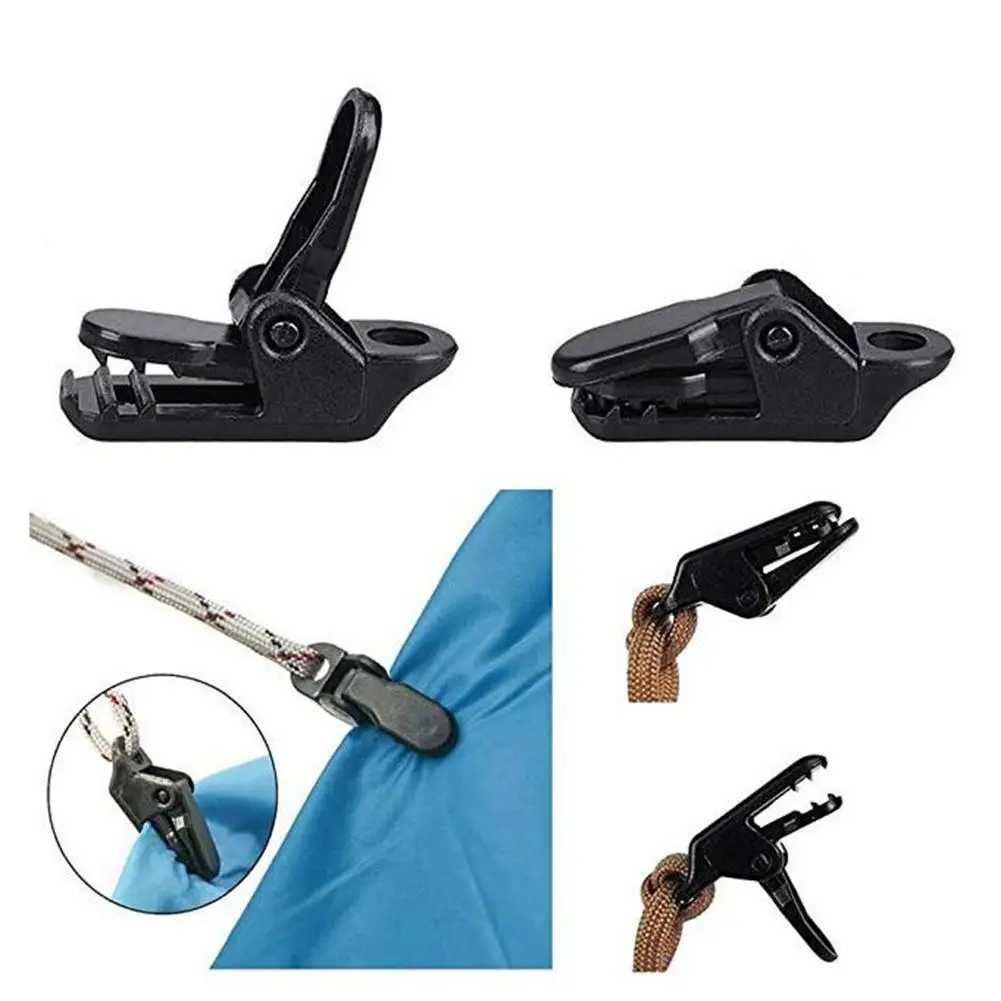 Tent Clip Plastic Alligator Clip Strap Clip Plastic Clip Duckbill Outdoor Camping Windproof Tent Clip Camping Tents Accessories