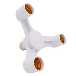 3 In 1 Photo Studio High Temperature Resistance E27 To E27 Canteen Living Room For LED Lamp Base Bulb Socket Splitter Durable