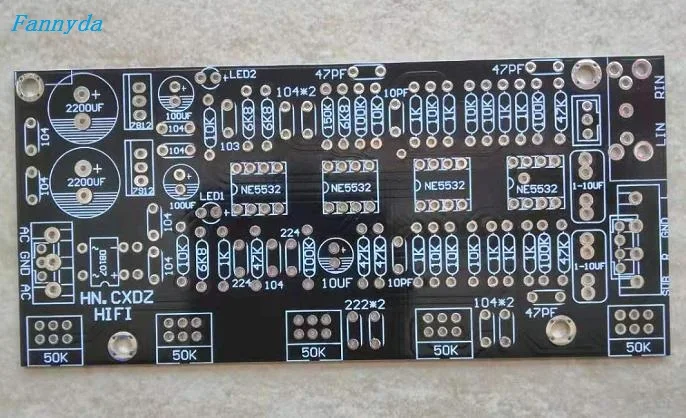 5 button Fannyda DIY Шесть Ручек обновленная версия NE5532 тональная плата 2,1 каналов домашние усилители Передняя сцена Передняя панель PCB пустая плата - Цвет: 5 button