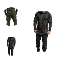 

Men Jumpsuit Soft Ankle Length Hooded Men Pure Color Zipper Jumpsuit for Sports Zipper Jumpsuit Sports Jumpsuit