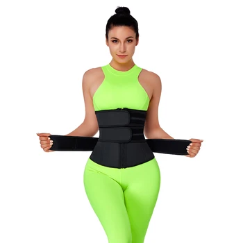 

Womens Latex Waist Trainer with Three Belts
