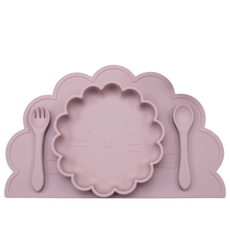 100%Food Safe Approve Silicone Dining Appliance Placemat Table Mat Children's Tableware Pad Kids Feeding Tableware Baby Stuff 2