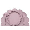 100%Food Safe Approve Silicone Dining Appliance Placemat Table Mat Children's Tableware Pad Kids Feeding Tableware Baby Stuff 2