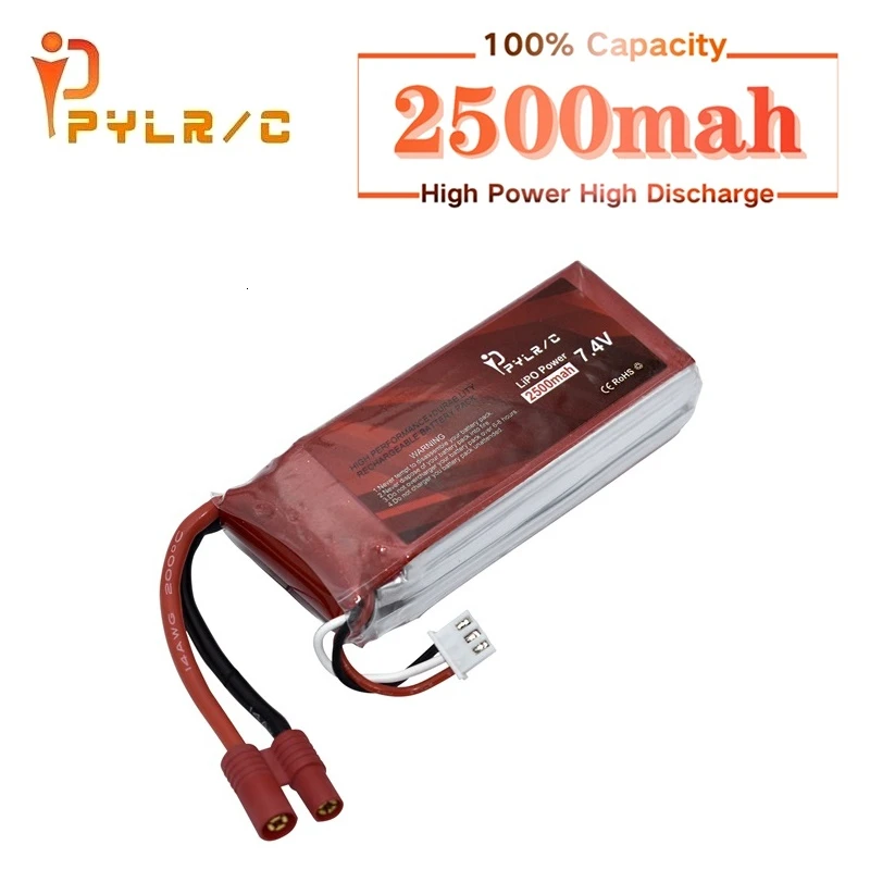 Литий-Полимерный Аккумулятор 7 4 в 2500 мАч 45c для Syma X8C X8W X8G X8 RC Quadcopter Запчасти Дронов