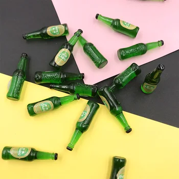 

20Pcs Resin Drink Beer Bottle Cups Flatback Cabochon Embellishments for Scrapbooking DIY Miniature Figurines Craft Accessories