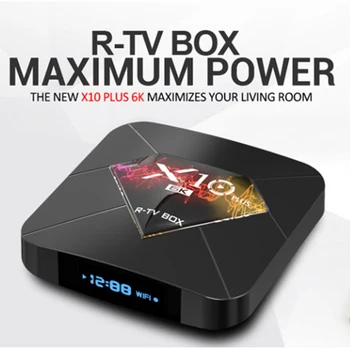 

Android 9.0 TV Box X10 Plus Allwinner H6 4GB RAM 64GB ROM 2.4G WIFI Set Top Box HD Remote Control