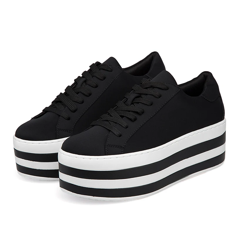 Price Platform Shoes Woman 2019 Fashion spring Trainers Casual Shoes female Casual Walking Shoes Brand Lycra Women s Vulcanize Shoes