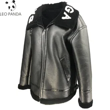 Зимняя новая мужская куртка-бомбер из овечьего меха, куртка из натуральной кожи, овчина, двусторонняя короткая куртка из натуральной кожи