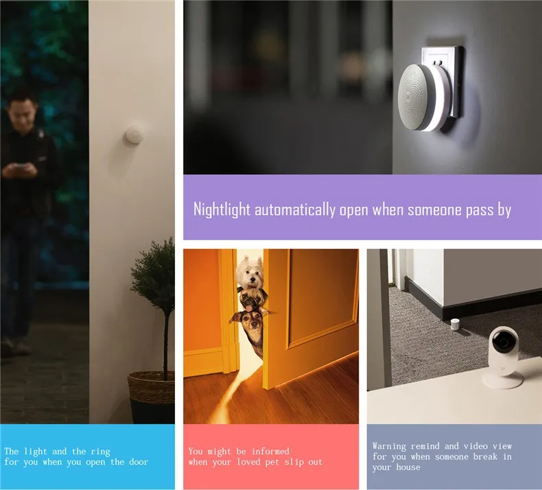 Xiaomi Mijia Door Window Sensor Zigbee Wireless Connection Smart Mini door sensor Work With Android& IOS App control