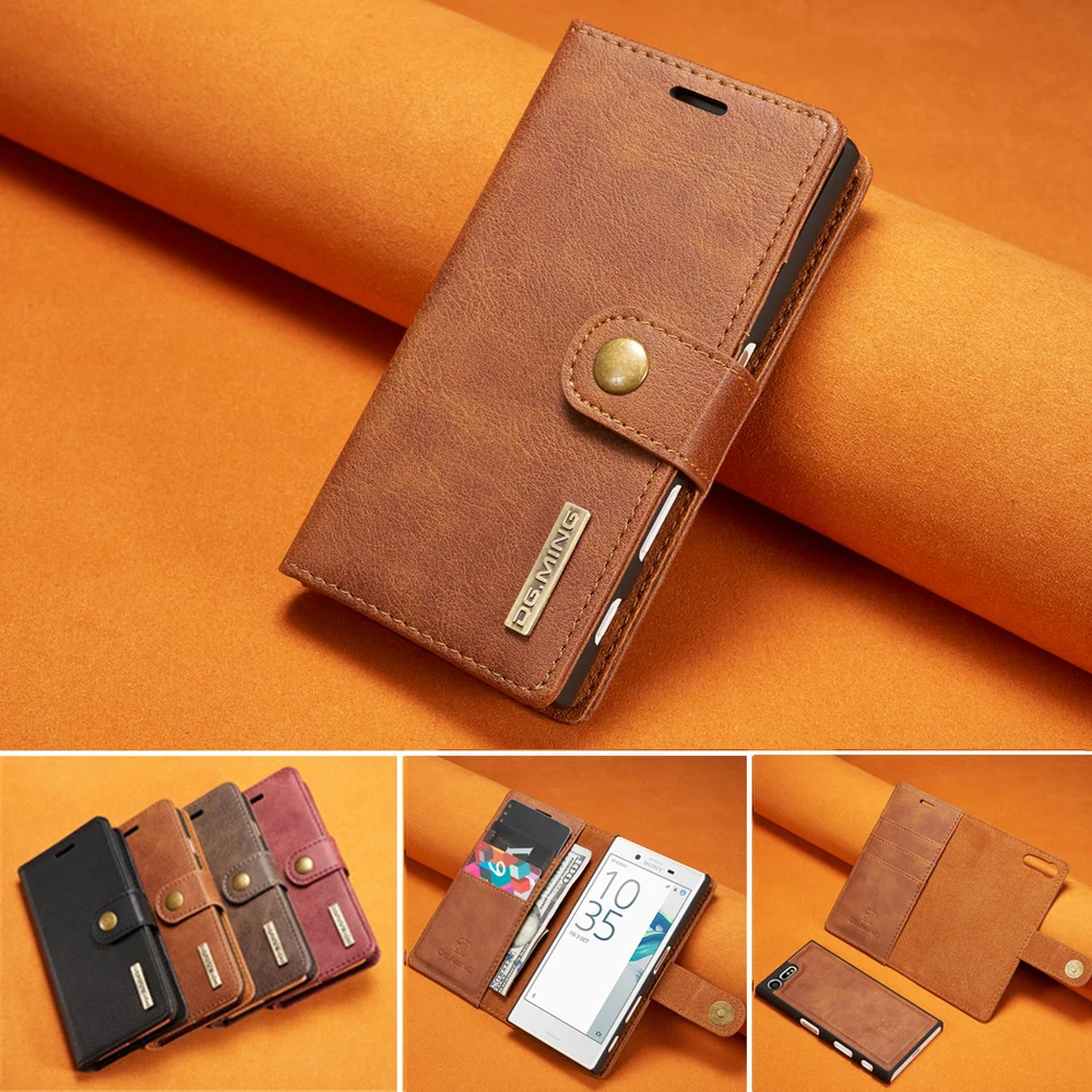 

Magnet Leather Wallet Case for Sony Xperia XZ XZs XZ1 XZ2 Compact XZ3 Business Flip Stand Cover Phone Bag Coque Card Holder