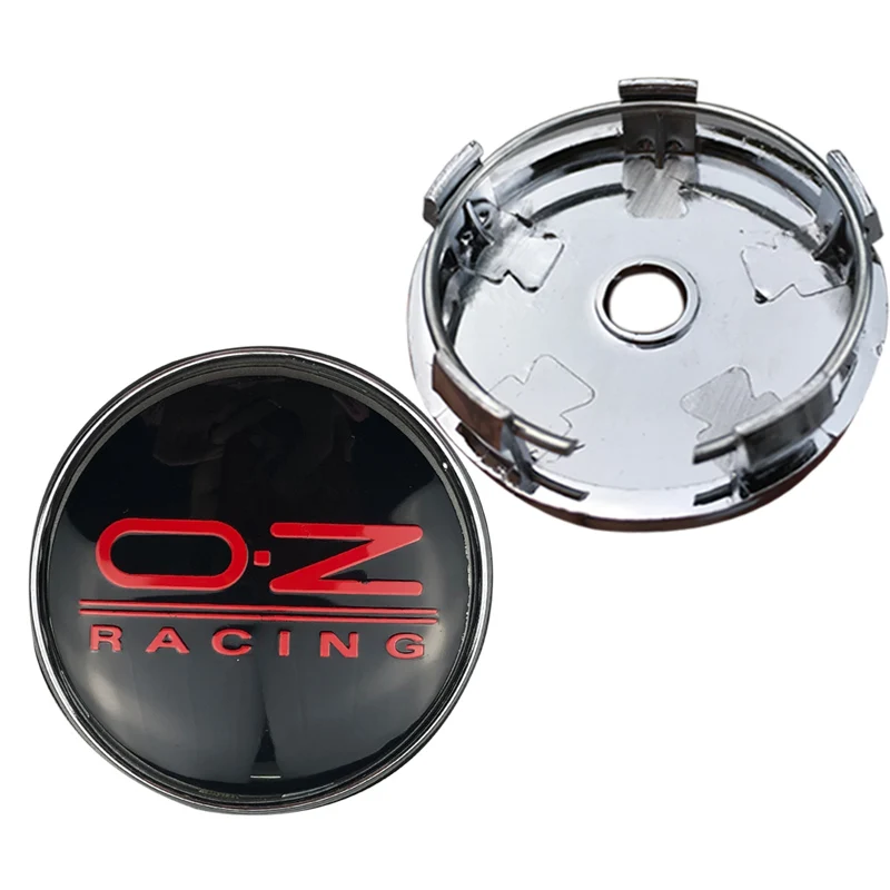 4pcs 56mm 60mm OZ O.Z Racing logo car emblem Wheel Center Hub Cap Rim dust-proof badge Creative decoration cover sticker styling - Цвет: B