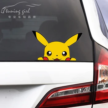 

Car Stickers Pikachu Pokemon Cartoon Lovely Colourful Fashion Funny Creative Decals Waterproof Auto Tuning Styling 19x11cm D10