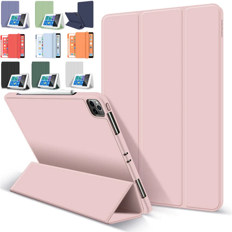 Для IPad Pro 12 9 2018 2020 3th 4th с карандашница Tablet силиконовый чехол многократно