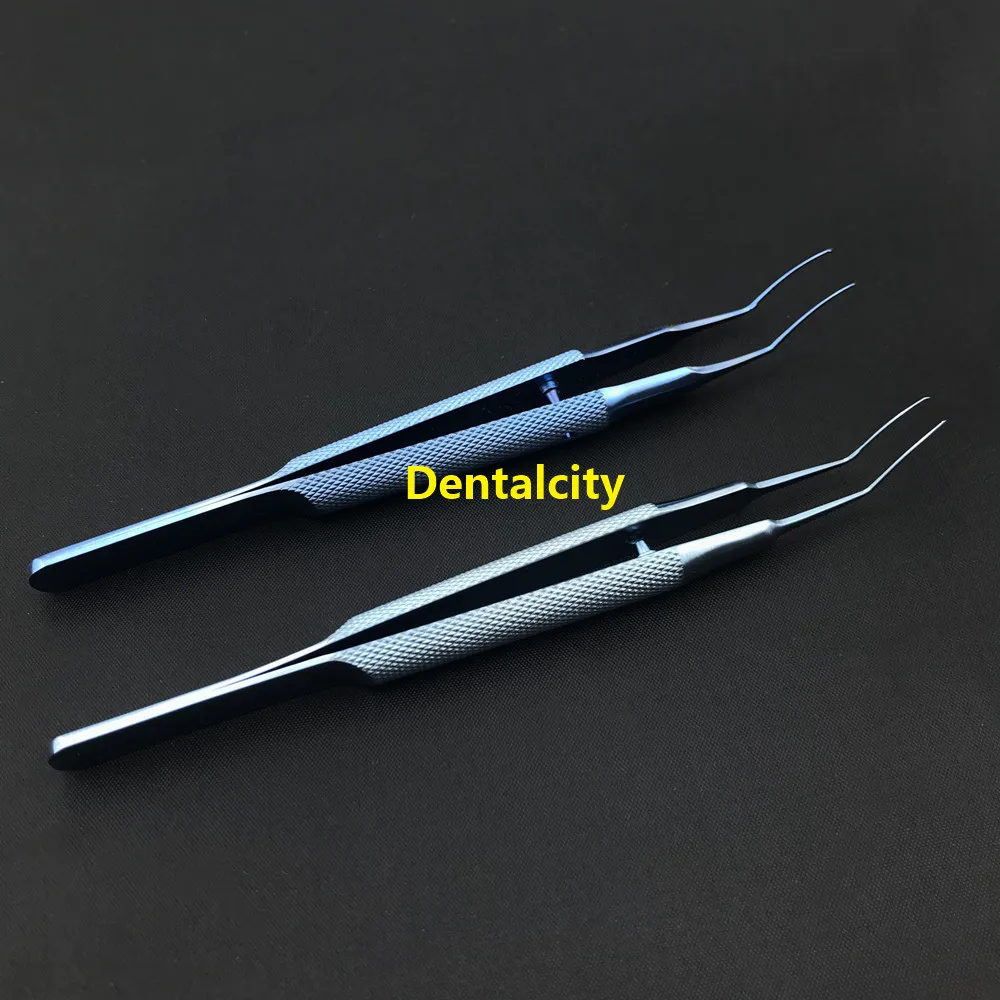 Oftálmico do Olho Melhor Titanium Ultrata Estilo Capsulorhexis Forcep 105mm Instrumento 2 Instrumentos p pálpebra