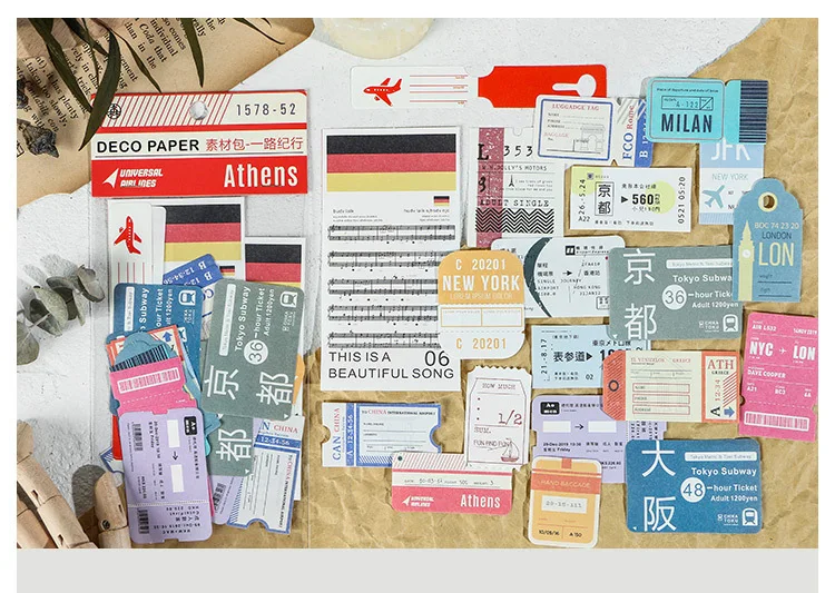JIANWU 40 листов японской серии времени деко бумага DIY Творческий материал украшения пуля журнал поставок нет липкости