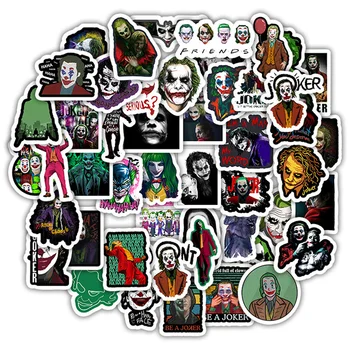 

50PCS The Joker Anime Stickers Cartoon Clown Style For Case Laptop Motorcycle Skateboard Luggage Decal Children Toy Sticker F5
