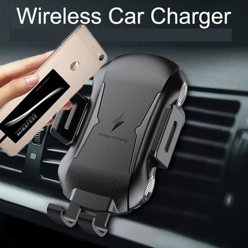 

Automatic Car Mount Qi Wireless Charger for XIaomi Redmi Note 7 Pro TPU Case Wireless receiver Car Phone Holder For Redmi 7 A 7A