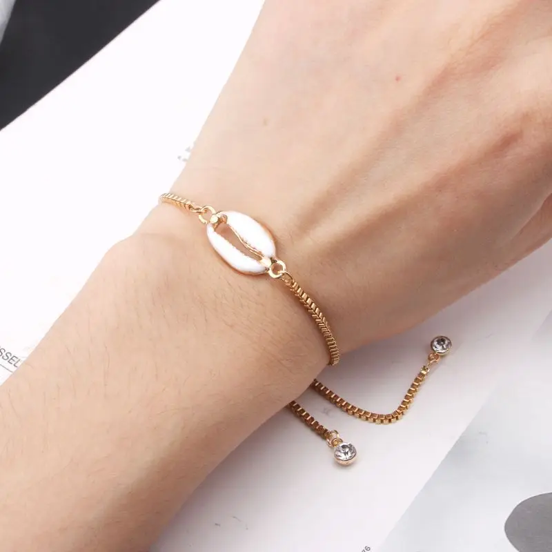 

Boho Natural Abalone Shell Friendship Bracelets Beach Seashell Women Jewelry U50C