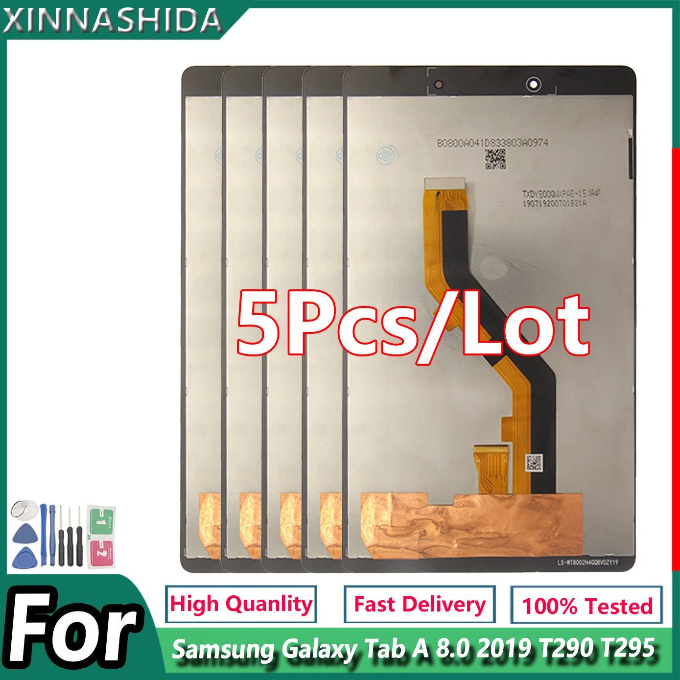 5 PCS/LCD For Samsung Galaxy Tab A 8.0 2019 SM T290 SM T295 T290 T295
