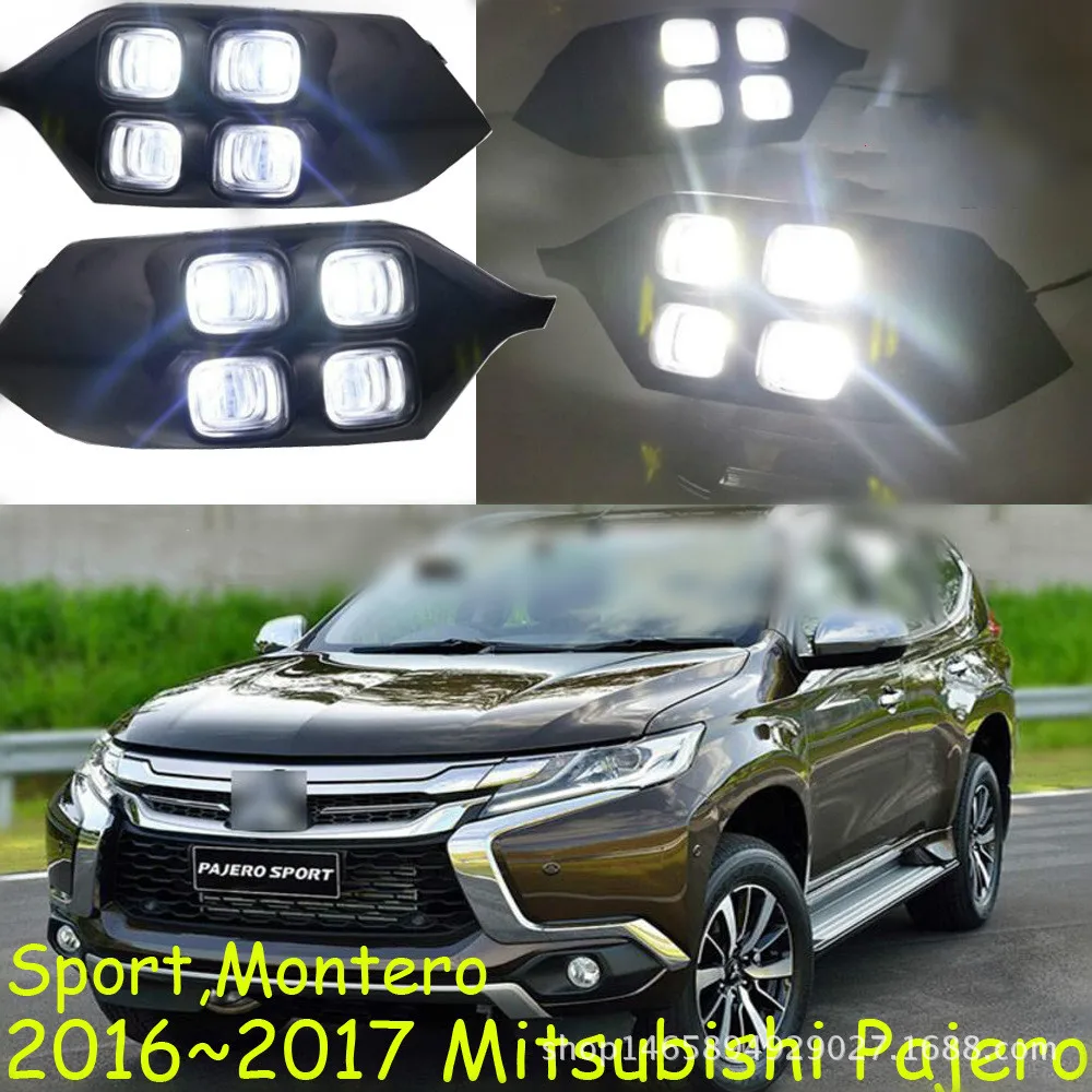 

4Eyes Super Brightness Car Accessories ABS 12V LED Daytime Running Light DRL Lamp For Mitsubishi Pajero Sport 2016 2017