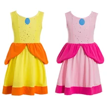 Детский костюм принцессы для девочек; костюм принцессы; розовый костюм принцессы для девочек; костюм принцессы с ромашками для маленьких девочек