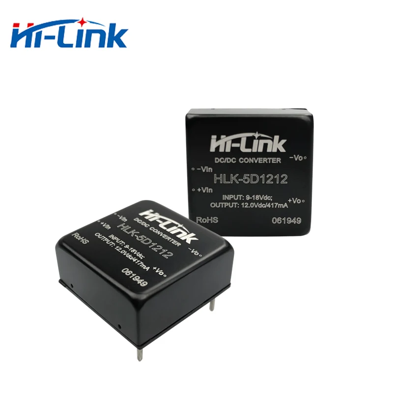 Бесплатная доставка 2 шт. Вт конвертер постоянного/переменного тока HLK 5D1212 5V 10A
