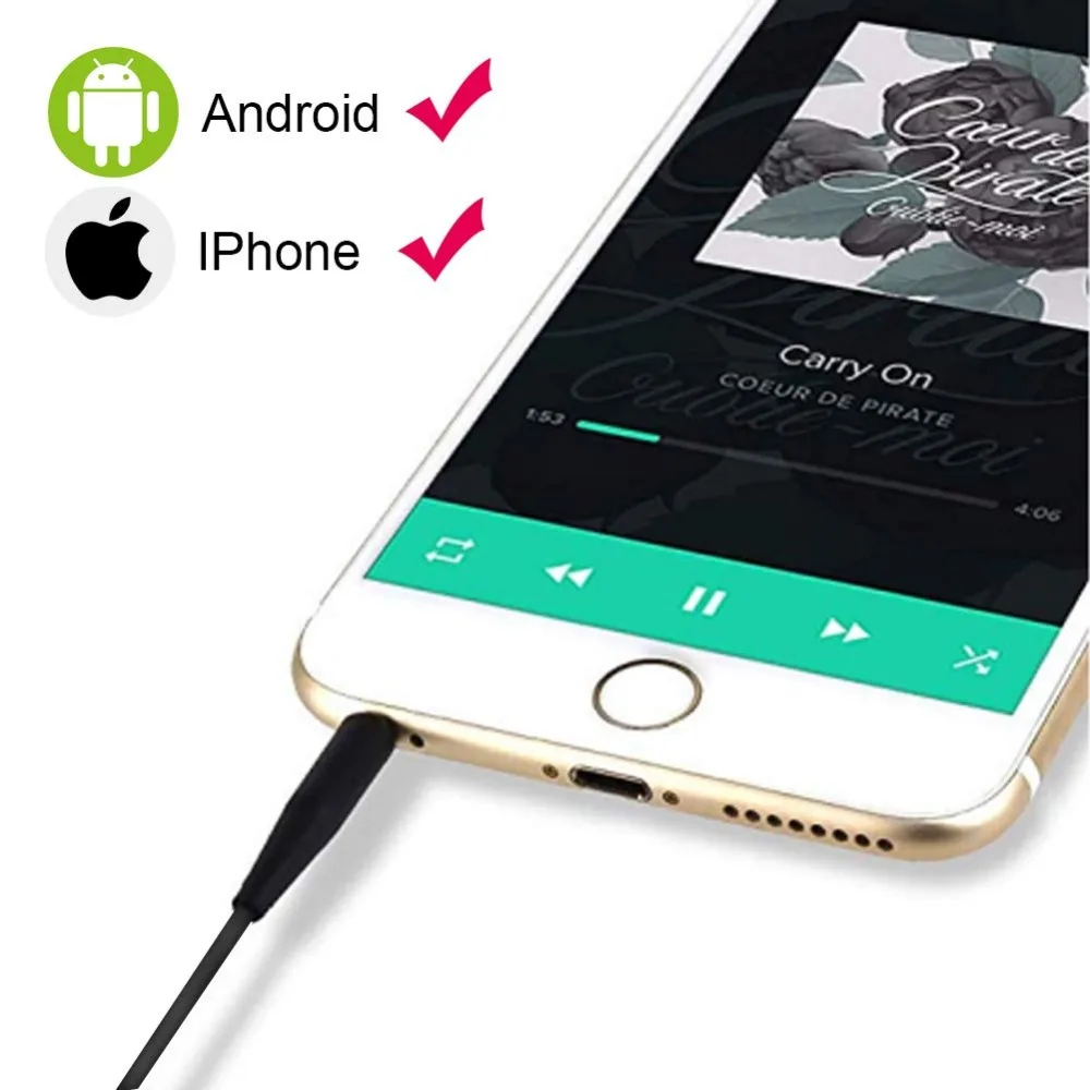 Replacement Stereo Audio Cable 2.5mm Extension Cord Wire for AKG Y50 Y40 Y55 Y45BT K840KL K490NC K545 Headphones With Mic