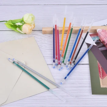 

12/24Pcs Creative Color Gel Pen Refills Diamond Head Stationery Office Supplies Essential