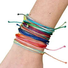 Fashion Color Cotton Woven Bracelet Handwoven Braided Bracelet multicolored string braid Friendship Bracele