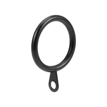 

uxcell 7Pcs Curtain Rings Metal 28mm Inner Dia Drapery Ring for Curtain Rods Black for Holding Curtains and Window Curtains