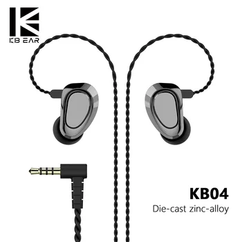 

KBEAR KB04 Wired Earphones 1BA+1DD Hybrid Drivers HIFI DJ Monitor Earphone Earbuds With 2PIN Cable Metal Earbud KBEAR KB04/KB10