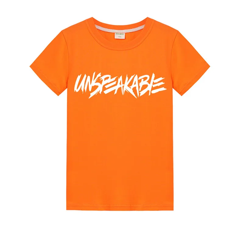 T1146-Orange Morgz You tuber vlog T shirt unspeakable letter baby boy T Shirt Kids cotton hoodie clothing boys girls black t shirts clothes - Цвет: T1146-Orange