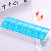 Прямоугольная Портативная Домашняя таблетка Чехол диспенсер для таблеток будние дни 7 дней недельный слот мини медицинская коробка держатель Органайзер для хранения