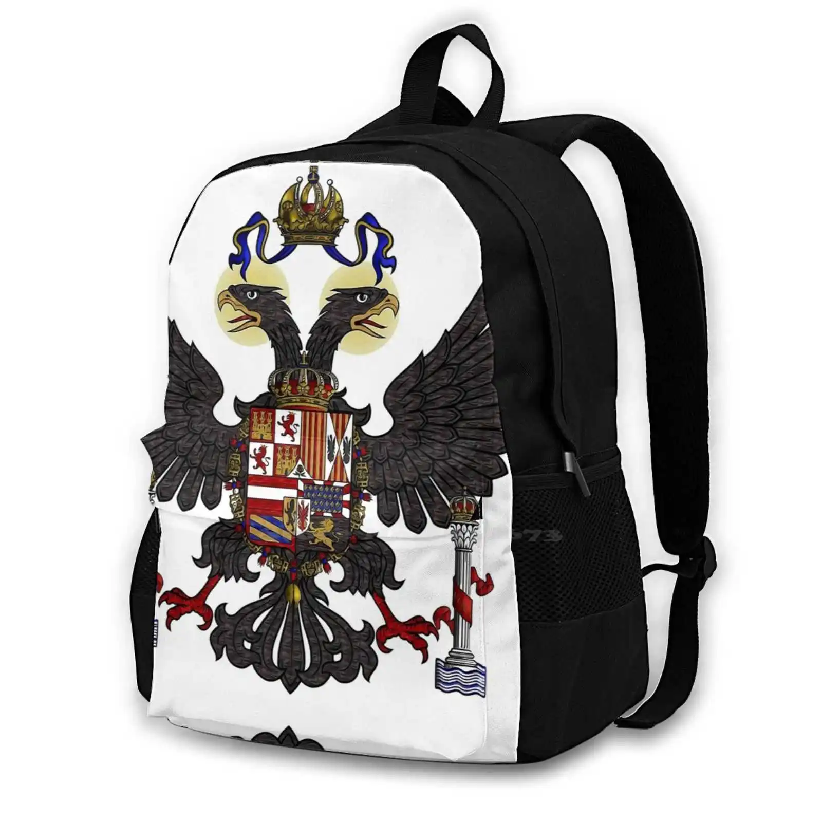 

Школьные сумки Charles V-Coat Of Arms для девочек-подростков, дорожные сумки для ноутбука, двуглавый Орл, священный Римский Орл