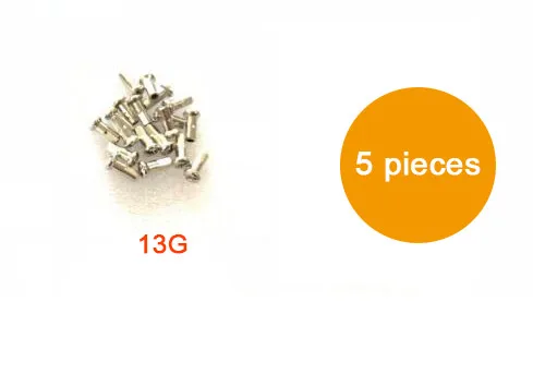 13G 5 pieces Высококачественные 12 г/к 13 г/к велосипеды спицы с сосками "J" изгиб серебро сталь спицы колеса 110-300*2,2 мм 2,4 мм MTB дорожный велосипед диски - Цвет: 13G 5 pieces