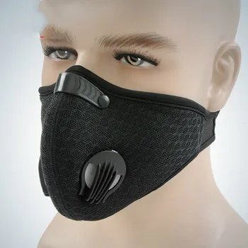 

1pc Unisex Sponge Dustproof PM2.5 Pollution Half Face Mouth Mask With Breath Wide Straps Washable Reusable Muffle Respirator