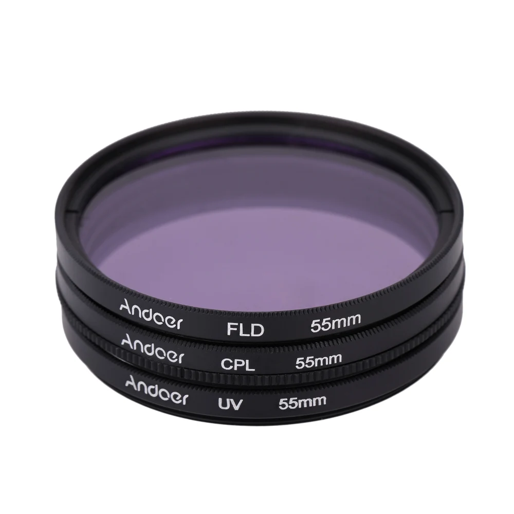 Andoer 55-67 мм UV+ CPL+ FLD круговой фильтр комплект круговой поляризатор фильтр флуоресцентный фильтр для камеры Nikon Canon Pentax sony