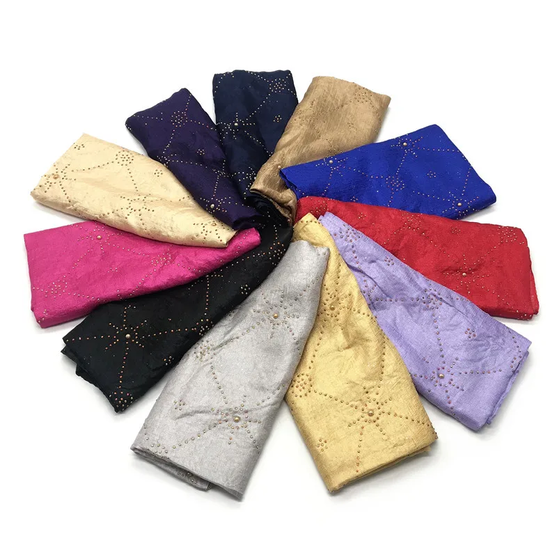 

Vintage Diamond print shawl soft elastic style scarf flower pattern scarves shawls women foulard muslim headband hijabs