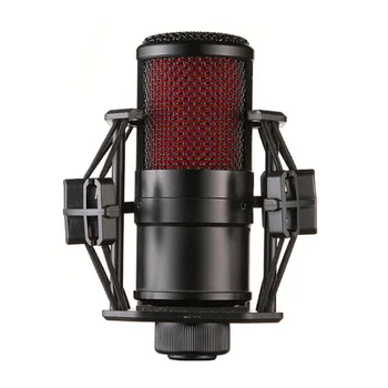 

Condenser Microphone with Anti Vibration Impact Bracket Professional Studio Microphone for Recording, Computer, Stage, Ktv , Hom