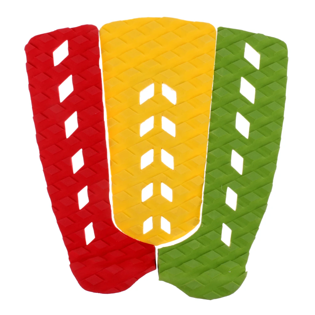 Surfboard Shortboard Stretch Cover Sock Bag & 3 Non-slip EVA Traction Pad for Skimboarding Paddleboard
