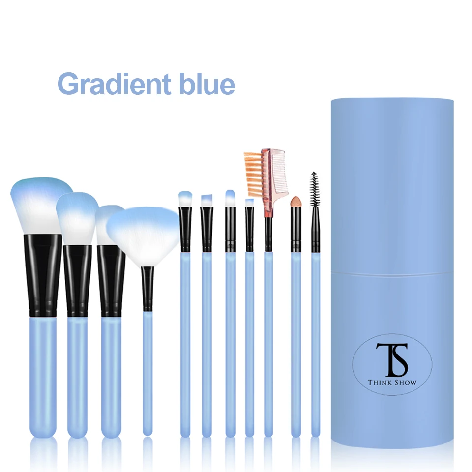 Conjunto de Escova de Maquiagem Escova de Olho Ferramentas de Beleza Colorido para Maquiagem Newcome Ventilador Sombra Contorno Beleza Cosméticos Ferramenta 11 Pçs pó 3 Cheap Aplicador de sombra