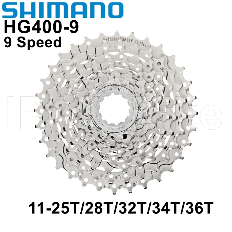 Велосипедная кассета Shimano HG400 CS-HG400-9 9 s 11-25T 11-32T 11-34t 11-36t MTB скоростей свободное