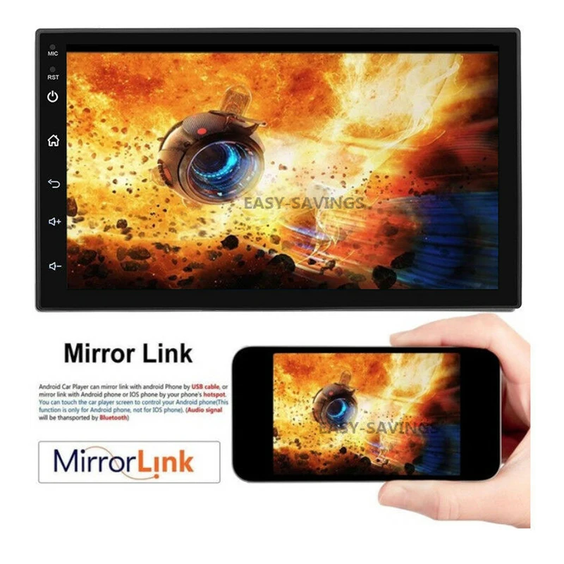 Автомагнитола 7022C + мультимедийный плеер на Android 9 1 с 7 дюймовым экраном FM GPS Wi Fi mp5